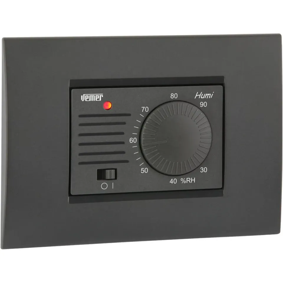 Vemer Humi VE379400 Umidostato Incasso 3 Moduli 230V Manopola