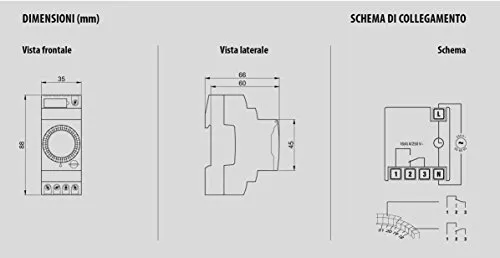 Vemer Duet-D VP879100 interruttore orario giornaliero 2 DIN 16A