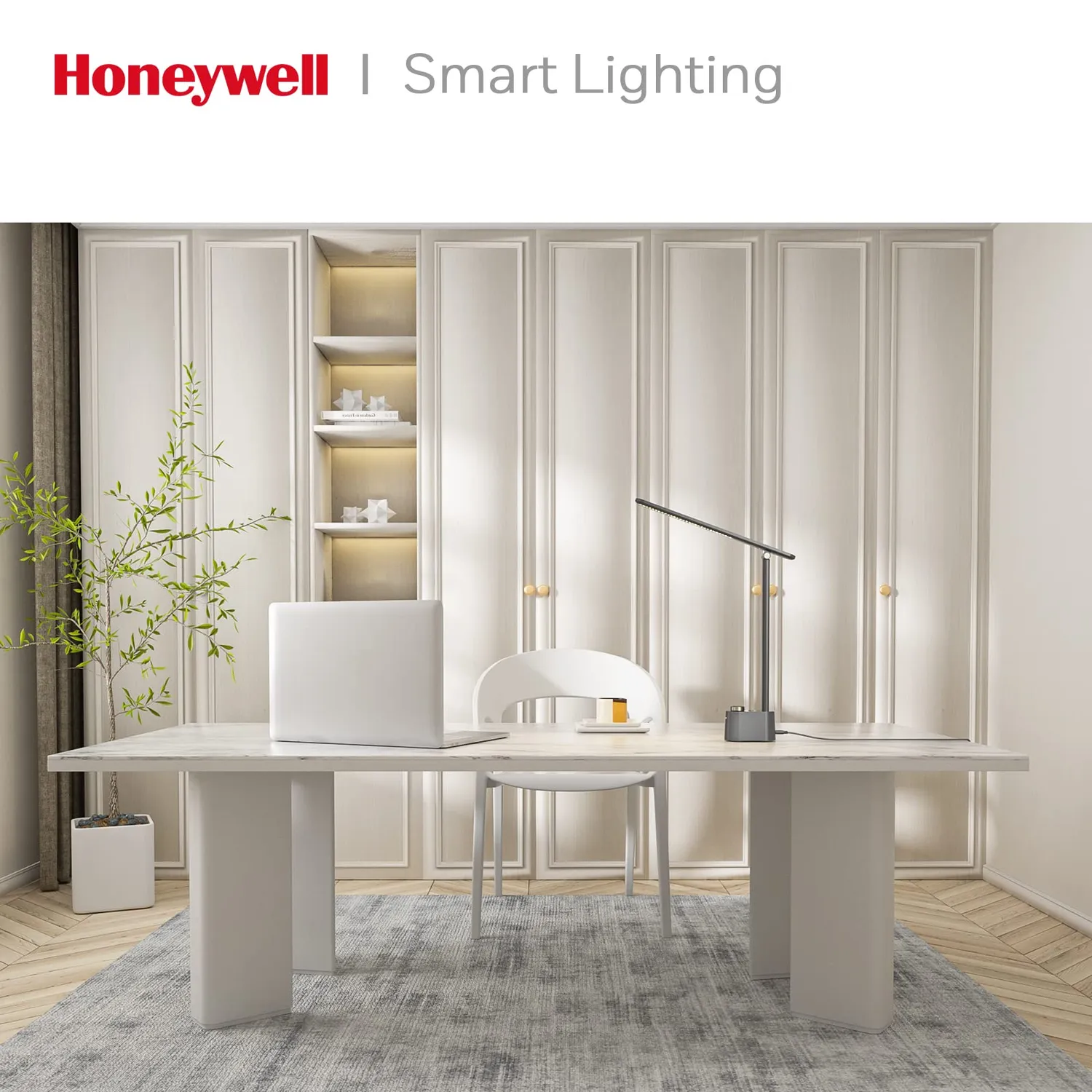 Honeywell HWT-H01 lampada da scrivania LED grigia pieghevole