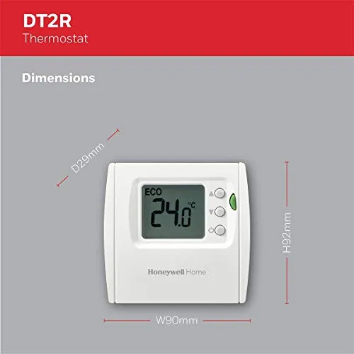 Honeywell DT2 termostato ambiente cablato bianco risparmio energetico