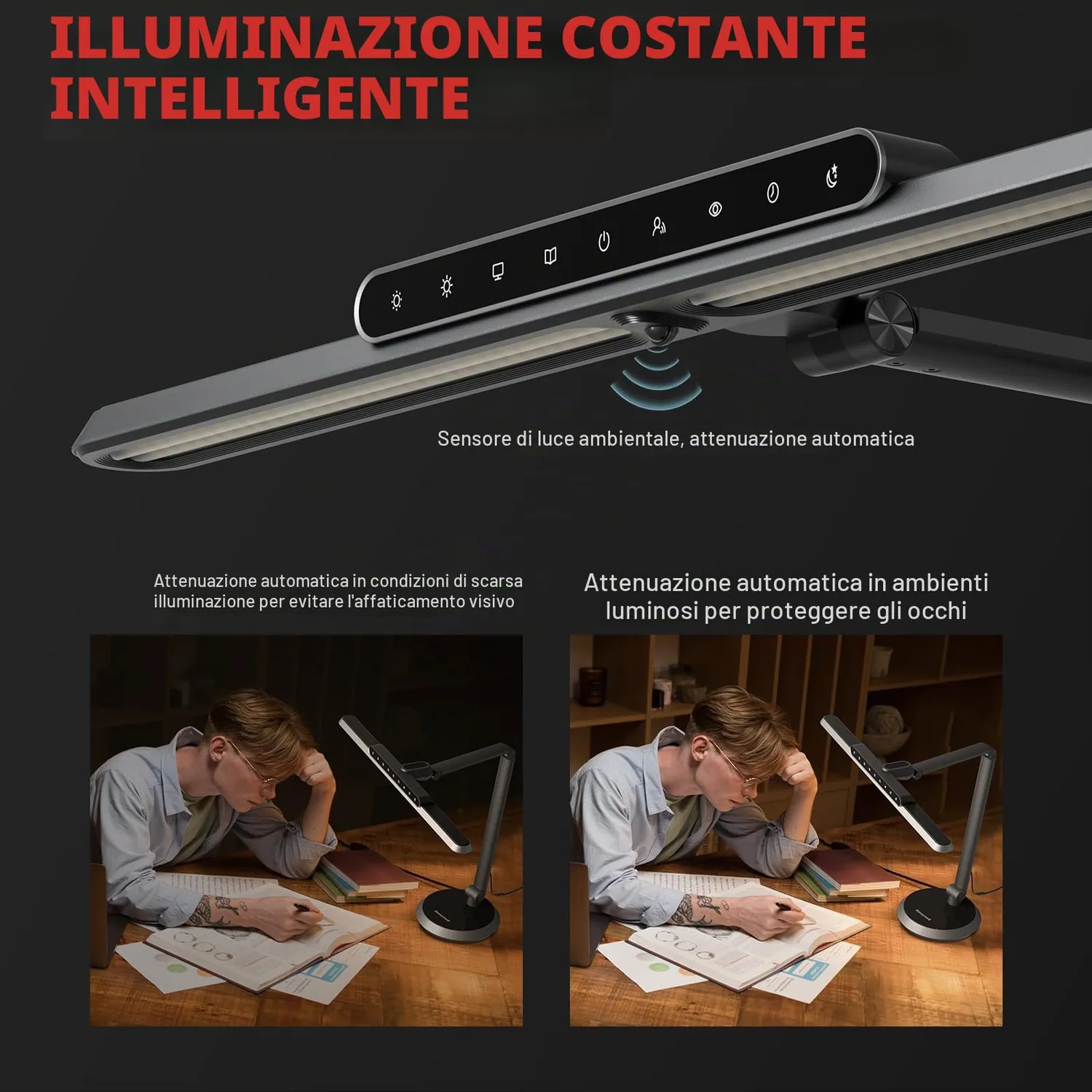 Honeywell Sunturalux H9 lampada scrivania LED dimmerabile