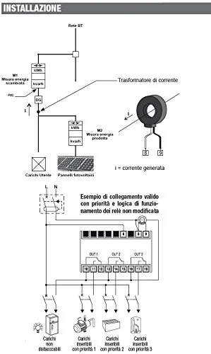 Vemer Solar-3 VE474300 centralina controllo carichi 230V