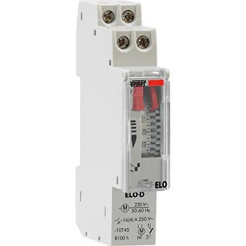 Vemer ELO-D VP877500 interruttore orario giornaliero grigio 16A