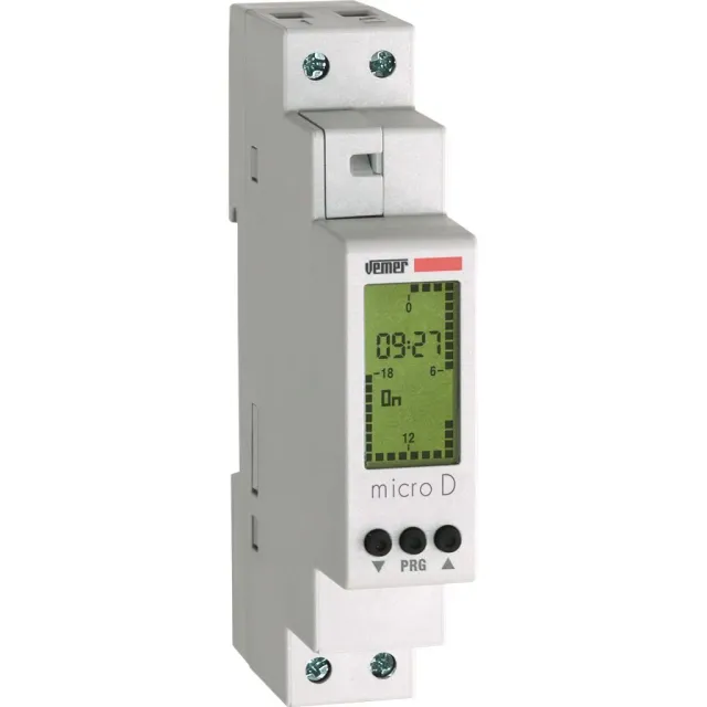 Vemer Micro D VE758100 interruttore orario digitale giornaliero