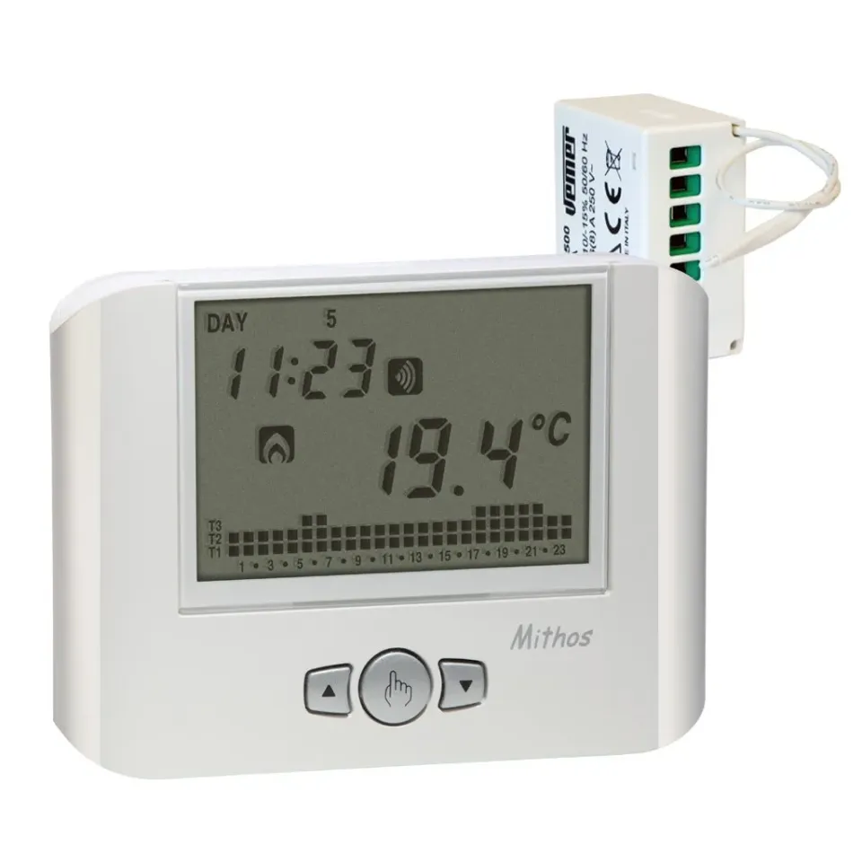 Vemer Mithos RF set cronotermostato wireless bianco settimanale