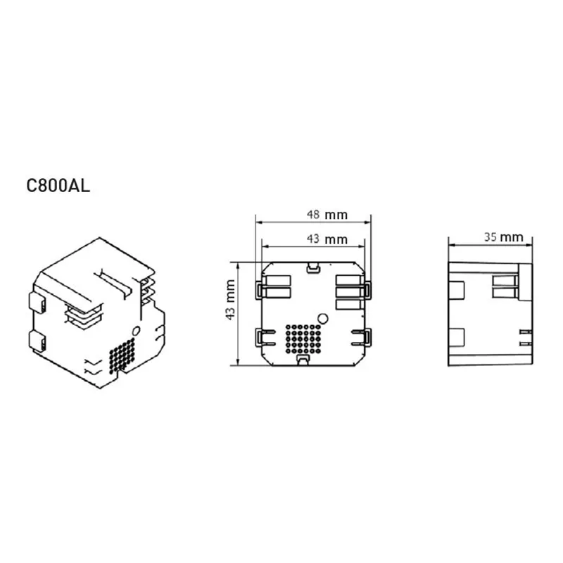 Fantini Cosmi C800AL kit alimentazione incasso C800 C900