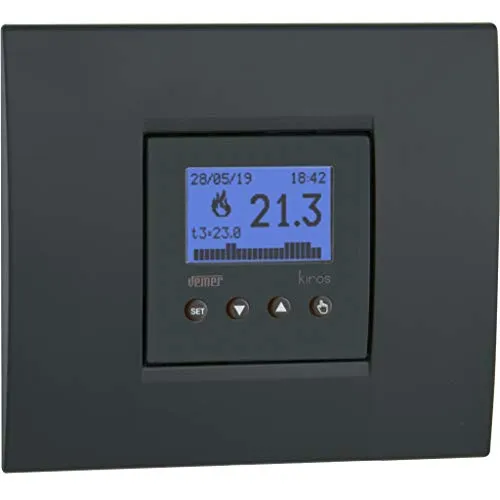 Vemer Kiros VE780000 cronotermostato incasso 2 moduli 230V