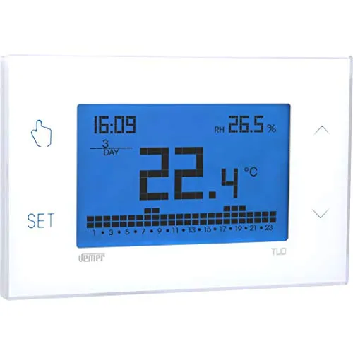 Vemer Tuo VE771600 cronotermostato touch bianco 230V