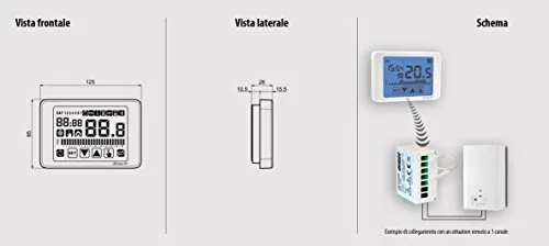 Vemer Chronos VE486700 cronotermostato wireless bianco RF