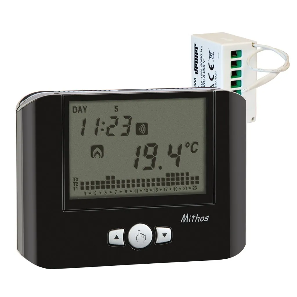 Vemer Mithos RF set cronotermostato wireless bianco settimanale