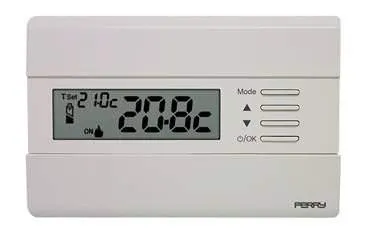 Perry 1TPTE011B TE011 termostato a parete a batterie on/off
