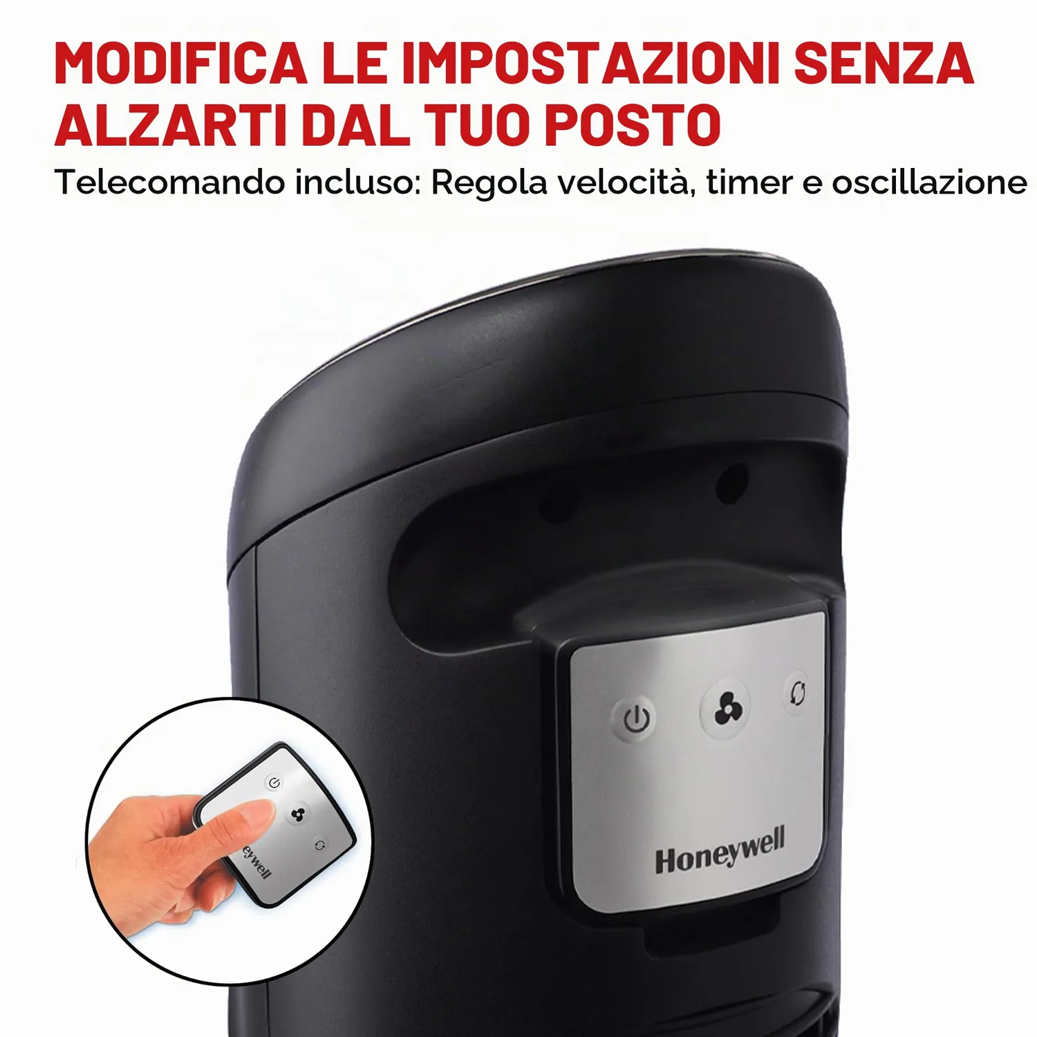 Honeywell QuietSet HYF290B ventilatore torre nero