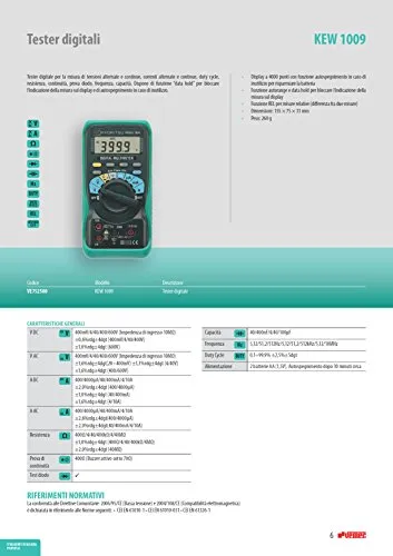 Kyoritsu KEW 1009 multimetro digitale tester grigio