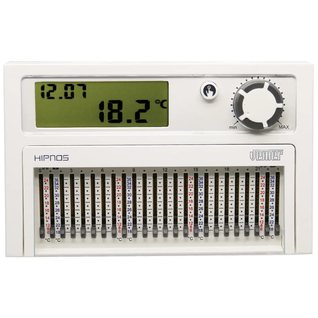 Vemer Hipnos VE013900 cronotermostato parete bianco giornaliero