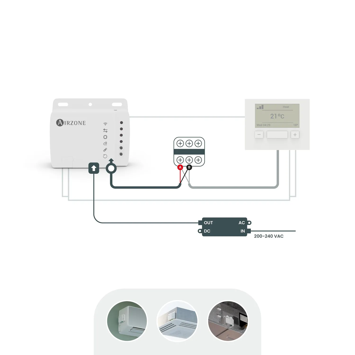 Airzone Aidoo AZAI6WSCHIT controllo WiFi per Hitachi RPI