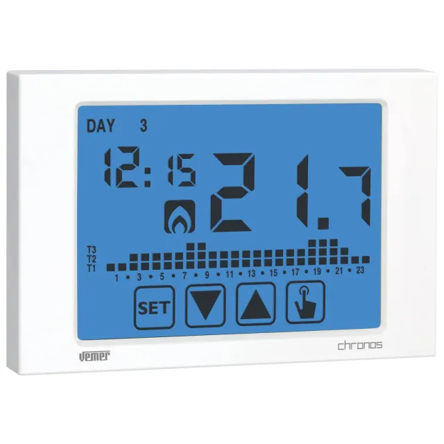 Vemer Chronos VE451100 cronotermostato bianco touch screen