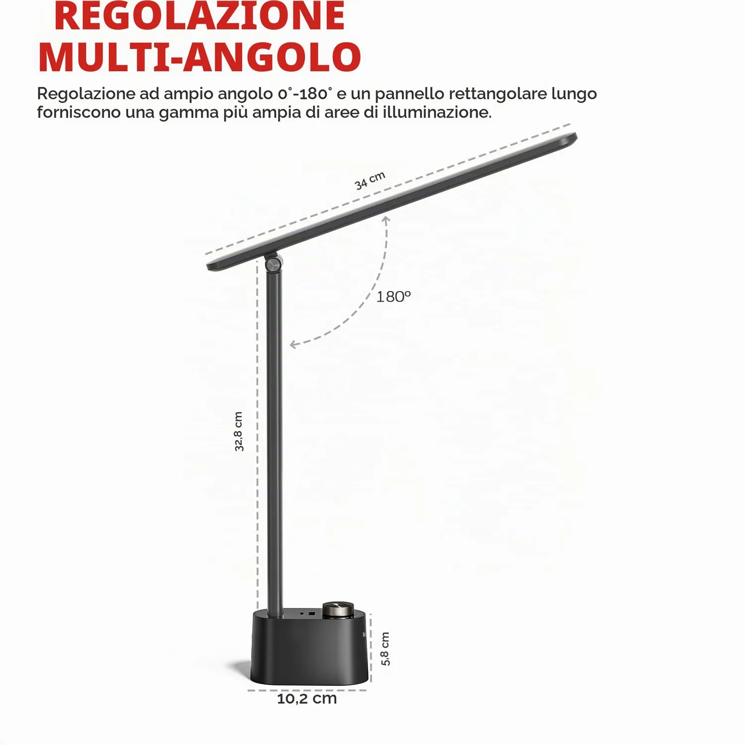 Honeywell Sunturalux H01 Pro lampada da tavolo LED ferroso spettro