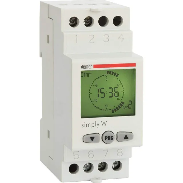 Vemer Simply-W VE513800 interruttore orario digitale settimanale 16A