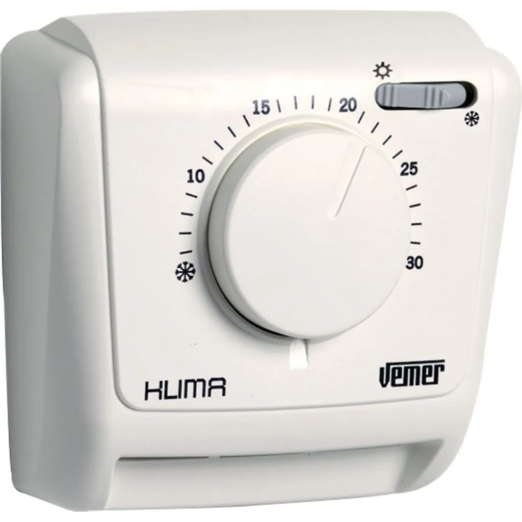 Vemer Klima SI VE021200 Termostato Meccanico Bianco a Gas