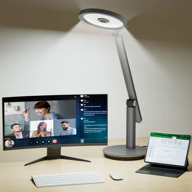 Honeywell H6 Lampada da Scrivania LED Grigia 3 Colori