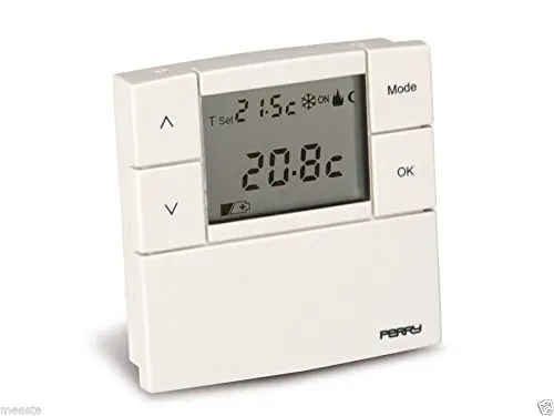 Perry Zefiro 1TPTE530B termostato digitale parete bianco LCD