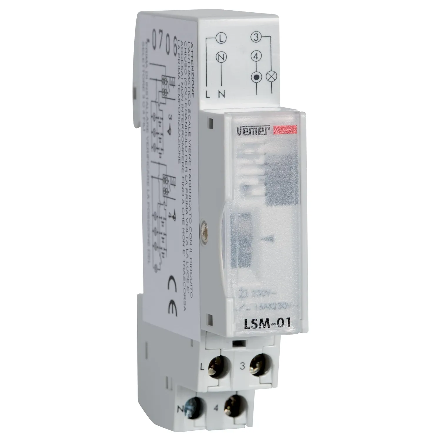 Vemer TE-300 VE766700 temporizzatore luci scale 16A multifunzione
