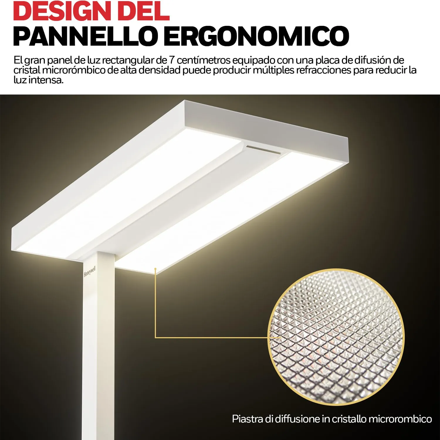 Honeywell Sunturalux piantana LED bianco 10400lm 100W
