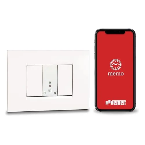 Vemer Mini Time VE798300 timer bluetooth incasso grigio 1 modulo