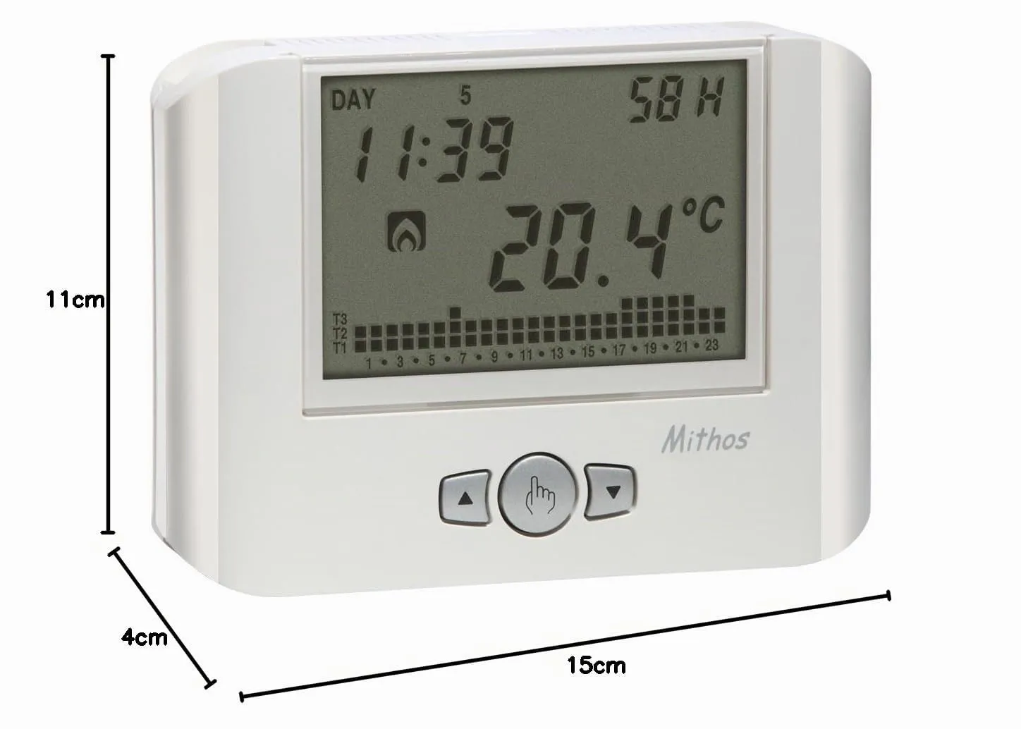 Vemer Mithos H VE478400 cronotermostato bianco a batterie