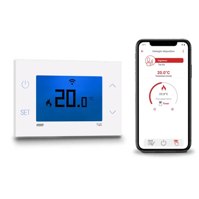 Vemer Tuo Go Wi-Fi VE801100 cronotermostato bianco
