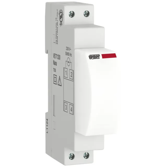 Vemer Nana VE771200 lampada emergenza DIN bianca 230V