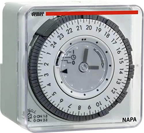 Vemer Napa-W VP885800 interruttore orario settimanale grigio