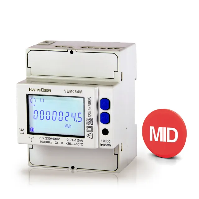Fantini Cosmi VM063 contatore energia trifase 6A MID