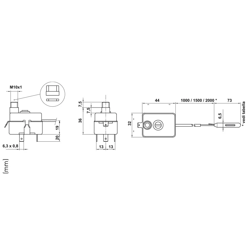 Fantini Cosmi TG400 Serie 971 Termostato Limitatore Manuale
