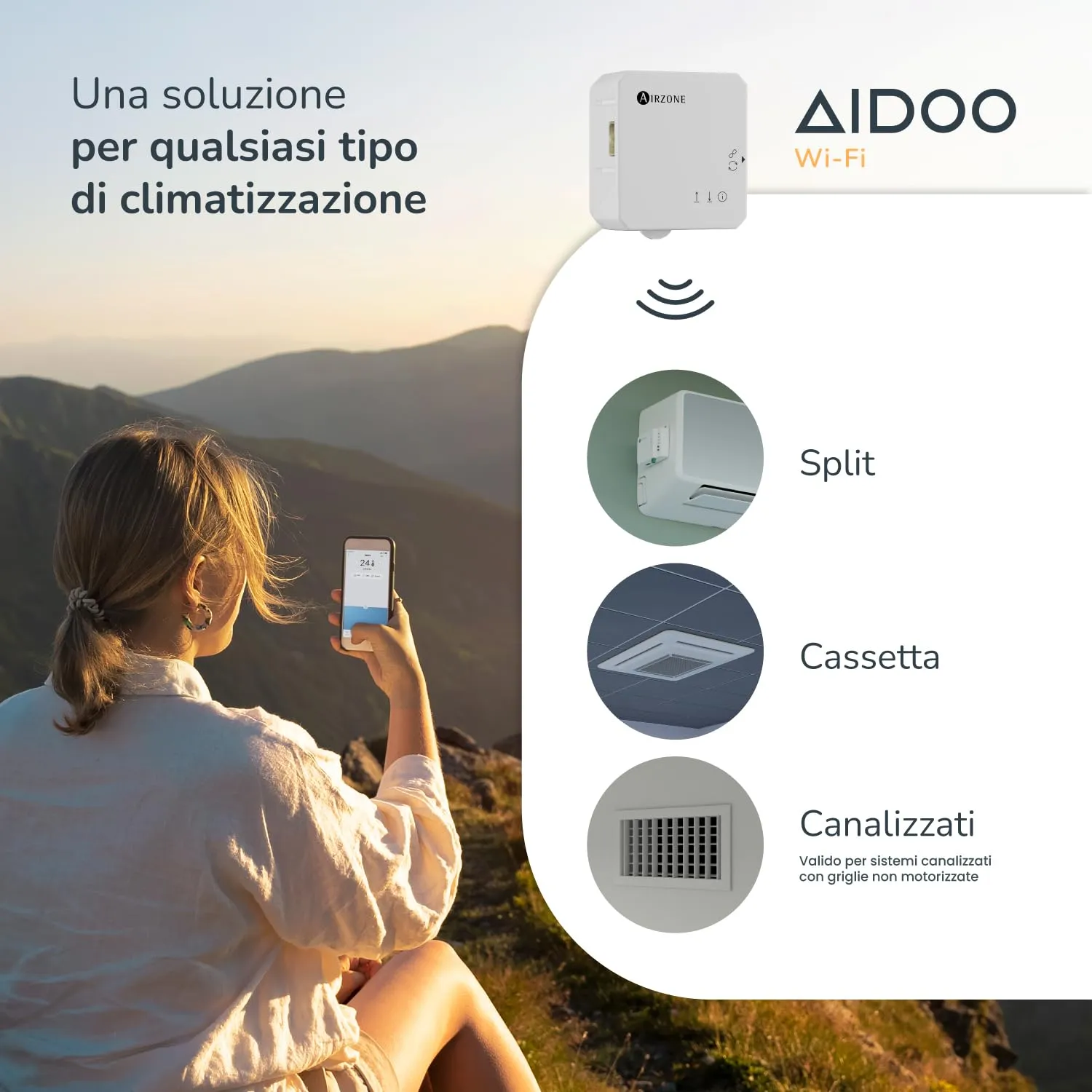 Airzone Aidoo AZAI6WSCHIT controllo WiFi per Hitachi RPI