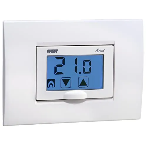 Vemer Aros VE458600 Termostato Incasso Touch Batteria Doppio Colore