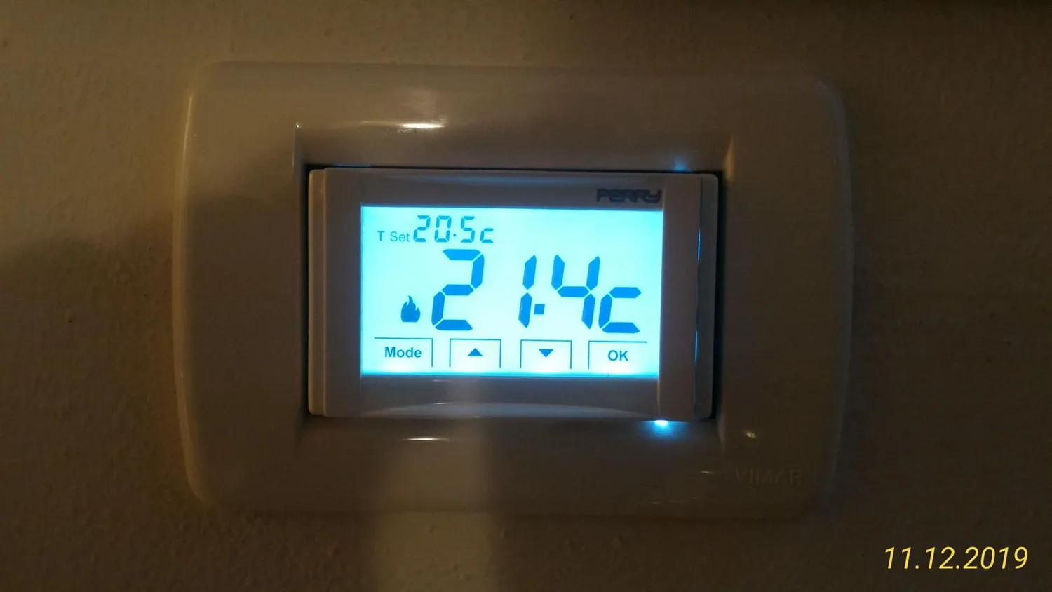 Perry Moon Soft Touch 1TITE543 termostato da incasso digitale