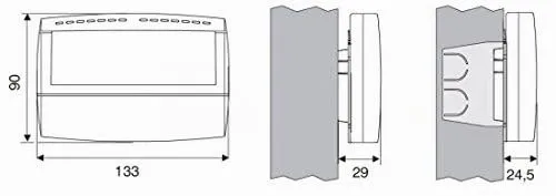 Perry Compact Easy 1CRCR017BG cronotermostato giornaliero bianco