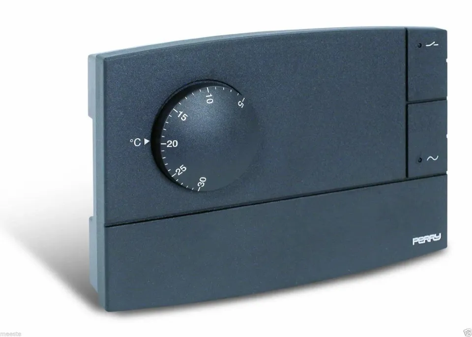 Perry Zefiro 1TITE510A termostato parete nero ON/OFF