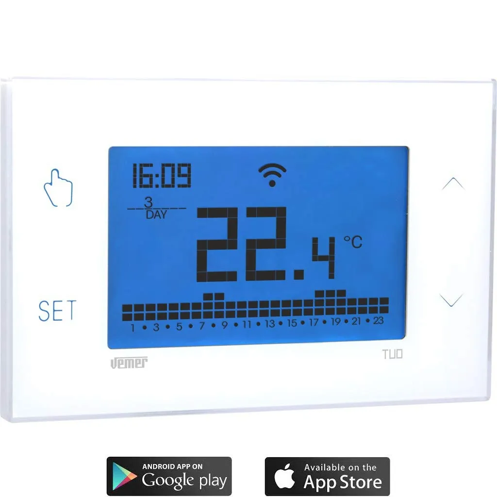 Vemer Tuo WiFi Lite VE785700 termostato wifi bianco programmabile