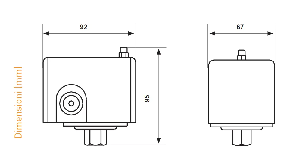 Fantini Cosmi B71A pressostato per pompe autoclave