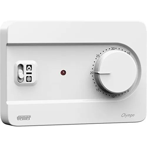Vemer Olympo VE757600 termostato ambiente nero a manopola