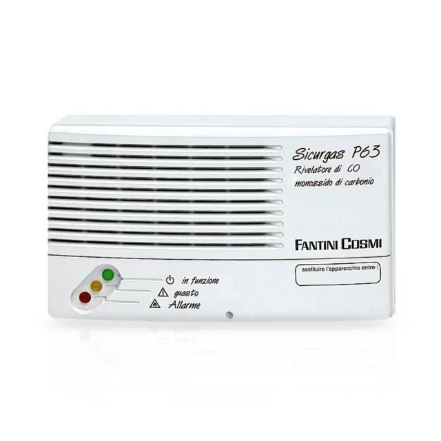 Fantini Cosmi Sicurgas P63 rilevatore monossido carbonio