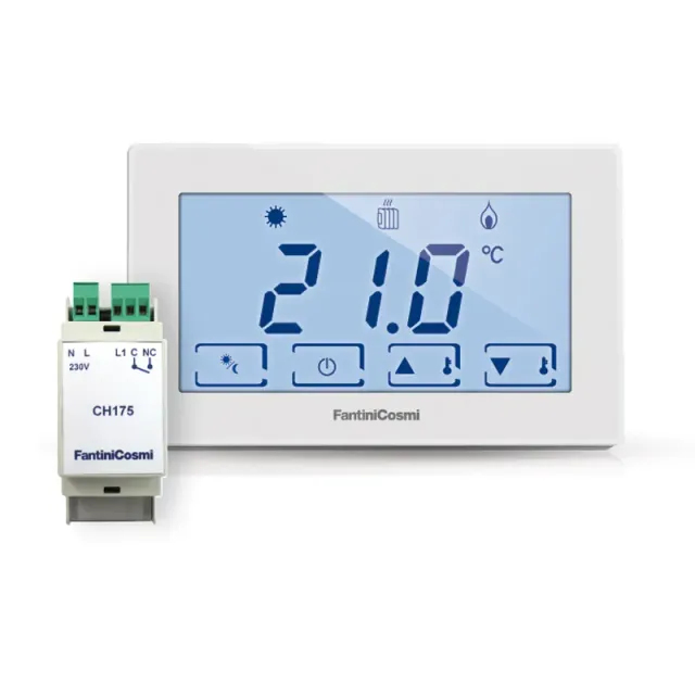 Fantini Cosmi CH120RFR Kit Termostato Wireless con Attuatore