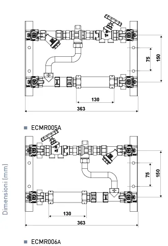 Fantini Cosmi ECMR005A-ECMR006A modulo contabilizzazione calore