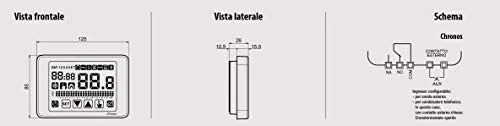 Vemer Chronos VE451100 cronotermostato bianco touch screen