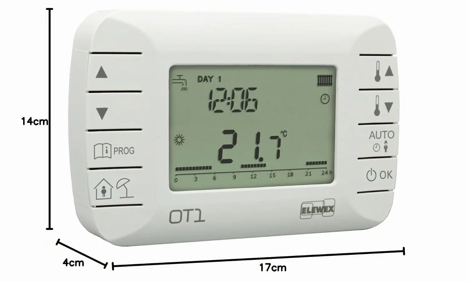 Vemer OT1 VE794100 Cronotermostato Bianco OpenTherm