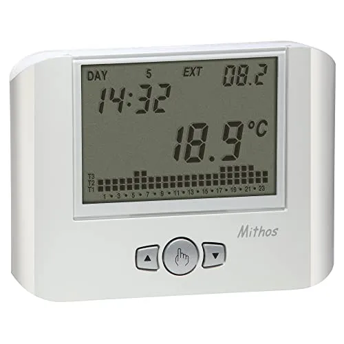 Vemer Mithos VE328100 cronotermostato bianco a batteria