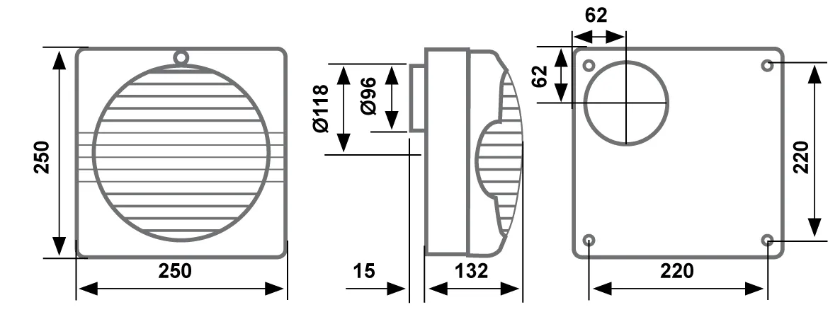 Fantini Cosmi CTF aspiratore centrifugo da parete