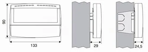 Perry 1CRCR017AG cronotermostato giornaliero nero batterie